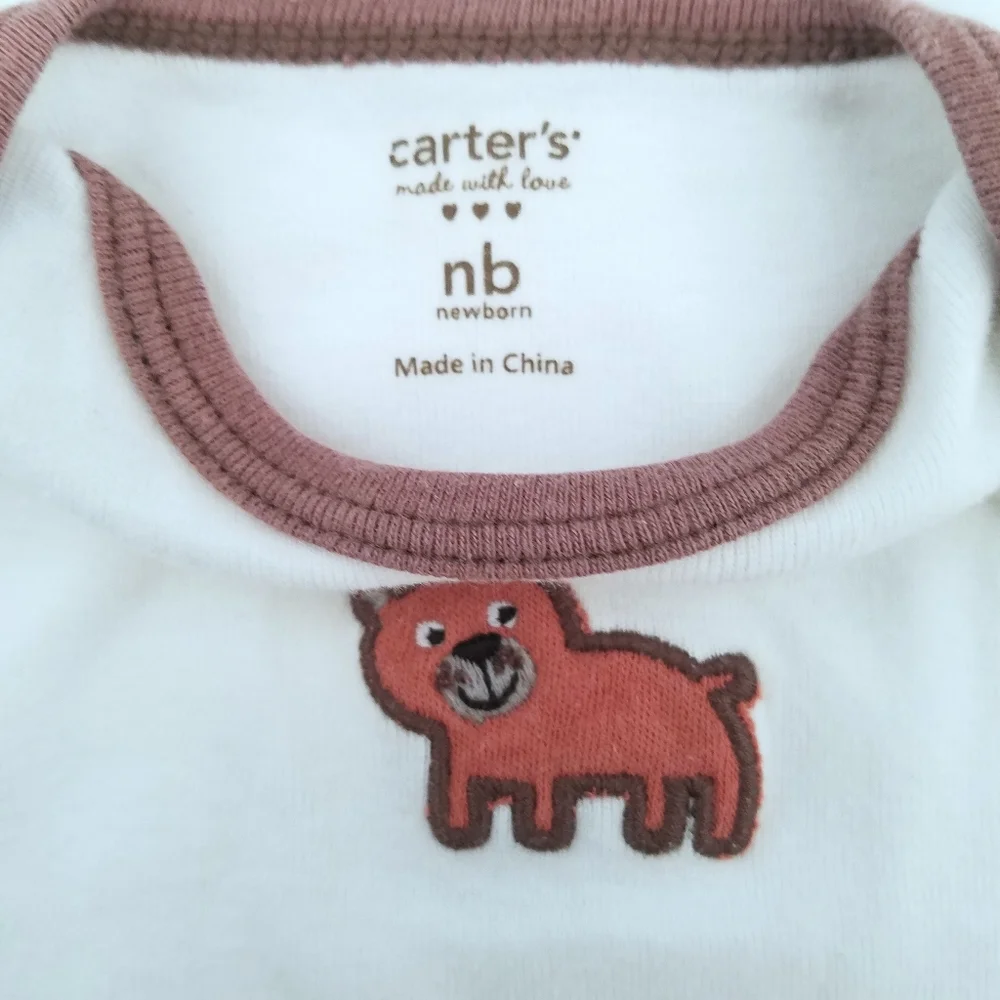 Bundle of 3 Carter's Newborn Onesies